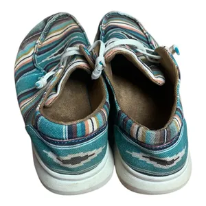 Ariat size 9.5 B loafers slip on Aztec western cowgirl thumbnail 5