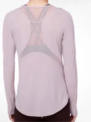 Lululemon Sculpt Long-Sleeve Performance Top Powdered Mauve thumbnail 2