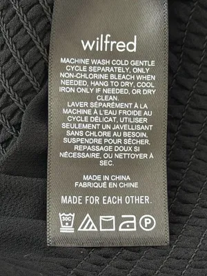 Wilfred Aritzia Black Tempest Smocked Blouse with Sheer Long Sleeves thumbnail 7
