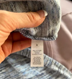 aerie Blue Marled Space Dyed Soft Top thumbnail 5