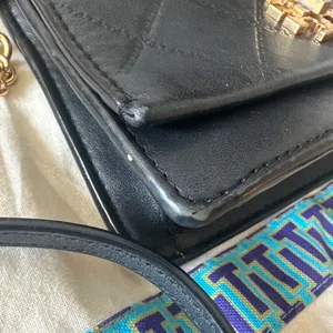 Tory Burch Georgia Quilted Turn Lock Mini Crossbody WOC Black‎ thumbnail 16