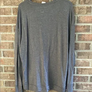 Oversized soft cotton All in Motion Heather Gray Top thumbnail 3