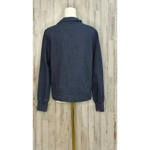 North Carolina Tar Heels Womnen's‎ Quarter-Zip Sweatshirt Blue Size Medium thumbnail 5