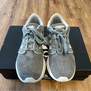 ADIDAS Cloudfoam gray white athletic training running shoes sneakers women’s 8.5 thumbnail 6