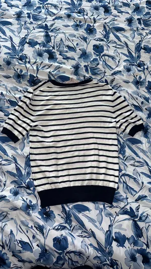 Philosophy Striped Sweater Top thumbnail 3