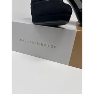 Call It Spring Cadorella Suede Mesh T-Strap Platform Stiletto Heels Women 9 Blac thumbnail 10