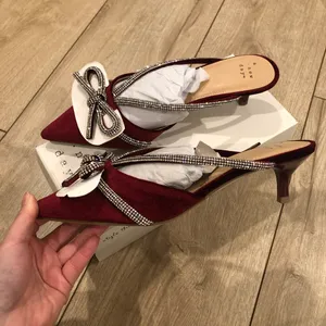 Gwen Rhinestone Bow Heels thumbnail 5