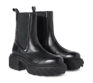 NEW Black Tractor Motor Leather Boots, Size 38 NEW in Box $1,325 thumbnail 17