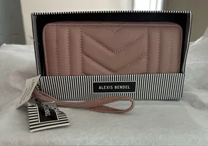 Alexis Bendel Pink Quilted Wristlet Wallet NWT thumbnail 1