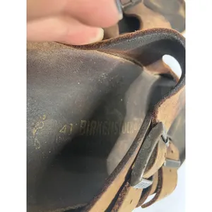 Birkenstock Arizona Sandals Women 41 Brown Fair Leather Two Strap Slides thumbnail 7