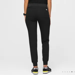 FIGS Zamora Jogger Scrub Pants Black Adjustable Drawstring‎ Scrubs Size Small thumbnail 2