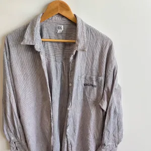 BDG Urban Outfitters‎ Striped Shirt Long Sleeve Button Down Pocket Oversized L thumbnail 7
