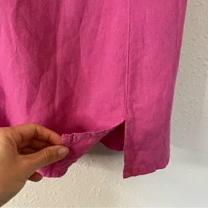 Zara Pink Linen Blend Mini Dress NEW Size Medium thumbnail 10