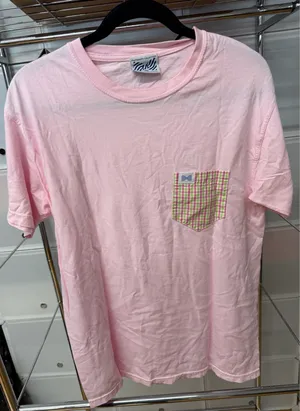 The Fraternity Collection Pink Pocket Tee thumbnail 1
