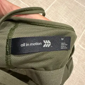All In Motion Light Support Strappy Crop Sports Bra Top Olive Green Size M thumbnail 9