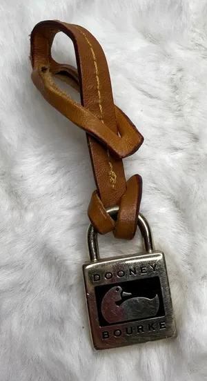 DOONEY & BOURKE Lock Brown Bag Charm thumbnail 1