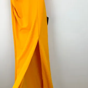 Lulus Malia Golden Yellow Ruched Strapless Maxi Dress Formal Evening Small NWT thumbnail 10