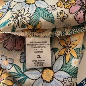 MIKEN' Kimono Cover-Up Swimsuit, Printed Multicolor Juniors’ Size XL thumbnail 4