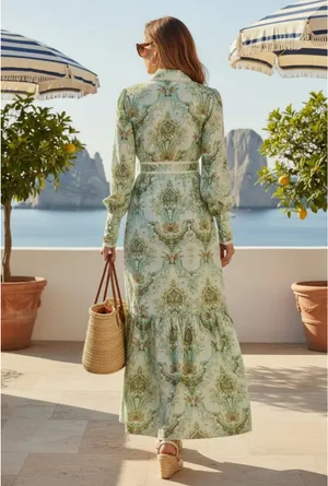 Trish Scully Graziela Maxi dress Green Size M thumbnail 4