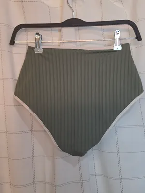 Aerie Wide Rib High Waisted Bikini Bottom thumbnail 5