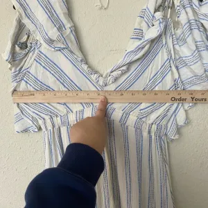 MISA Los Angeles Augustina Striped Midi Dress blue and white‎ size XS thumbnail 10