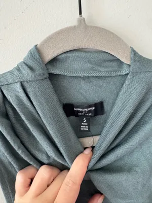 Ann taylor seafoam ruched dress thumbnail 2