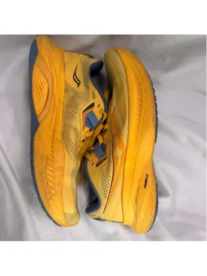 Saucony Guide 15 Size 6 Yellow Blue Athletic Mesh Running Shoes Sneakers S10684 thumbnail 2