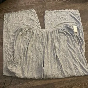 NWT Aerie Real Soft® Rib Trouser Grey PJ. Size XXL thumbnail 4
