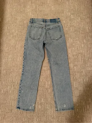 Abercrombie & Fitch Light Blue 90s Straight High-Rise Jeans thumbnail 5