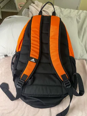 adidas Orange and Black Heights Soccer Backpack thumbnail 2