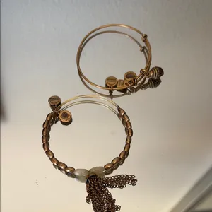 Alex and Ani Elegant Gold Bracelet Set of 4 thumbnail 2