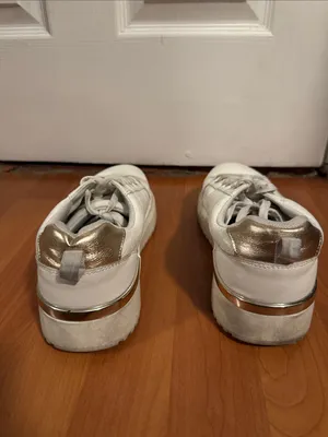 Primark White Low-Top Lace-Up Platform Sneakers thumbnail 3