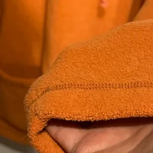 Ann Taylor LOFT fleece half-zip hoodie sweatshirt oversized M/L thumbnail 6