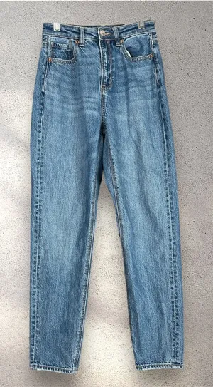 American Eagle Jean Women's size 00 Regular Mom Straight Stretch High Rise Y2K thumbnail 1