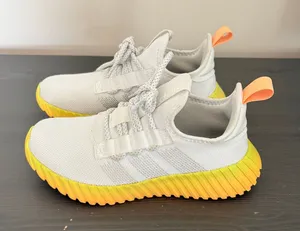 Adidas Sneaker Kaptir Flow 6 White Yellow Orange Gradient Chunky Mesh Athletic thumbnail 1