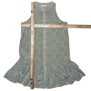 JOIE 100% Silk M Ruffle-Hem Shift Dress Paisley Button Front High Neck Sundress thumbnail 13