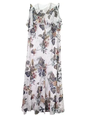 NWT Lulus Ray of Sunshine Maxi Dress Size XL White Floral Off Shoulder Wedding thumbnail 5