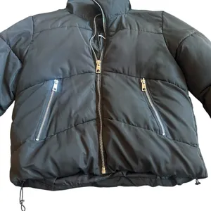 Deluc 5315D Black Puffer Coat Zip-Down Pockets Jacket Cozy Size XS Women's thumbnail 3