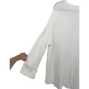 Free People La Brea Oversized V-Neck Chunky Long Sleeve Knit Sweater Size Medium thumbnail 13