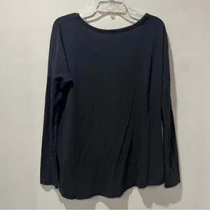 Lululemon Women's Sz 8 Long Sleeve Draped Bum Covering‎ Oversized Shirt Top Yoga thumbnail 3