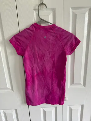 Lululemon Swiftly Tech Short-Sleeve Shirt 2.0 Marble Dye Sonic Pink Size 4 thumbnail 6