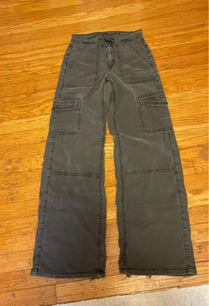 Black American Eagle Cargo Pants thumbnail 1