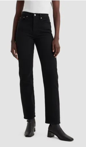 Black Levi’s Wedgie Straight Jeans thumbnail 1
