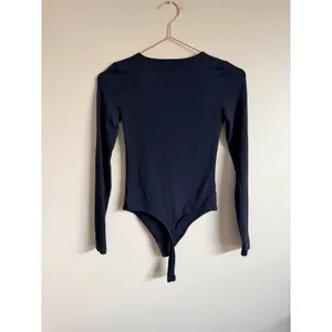 BABATON Contour Black Long‎ Sleeve Snap Closure Bodysuit Ribbed Knit Size XS thumbnail 5