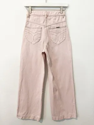 Rollas Sailor Jean Size 24 Pink High Waisted Wide Leg Patch Pocket Pants Retro‎ thumbnail 12