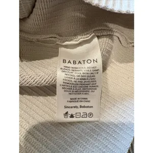 Aritzia Babaton Sculpt Knit Sweetheart Ribbed Long Top Beige Stretch Neutral thumbnail 5