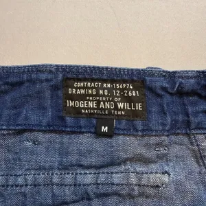 Imogene + Willie Cotton Linen Utility Trousers Jeans M Military Workwear Artisan thumbnail 8