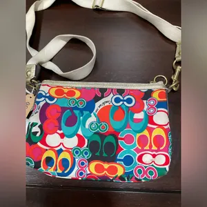 Coach Poppy Pop C‎ Glam Graffiti Crossbody Multi Colors thumbnail 2