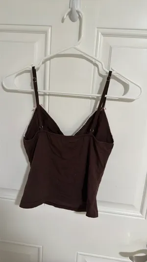 Edikted Ruelle Contrast Frill Tank Top thumbnail 5