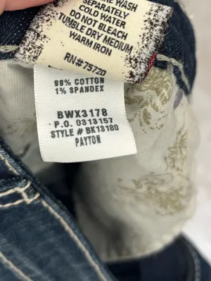 BKE Payton Jean Shorts Dark Wash Contrast Denim Bermuda Lightly Distressed thumbnail 10